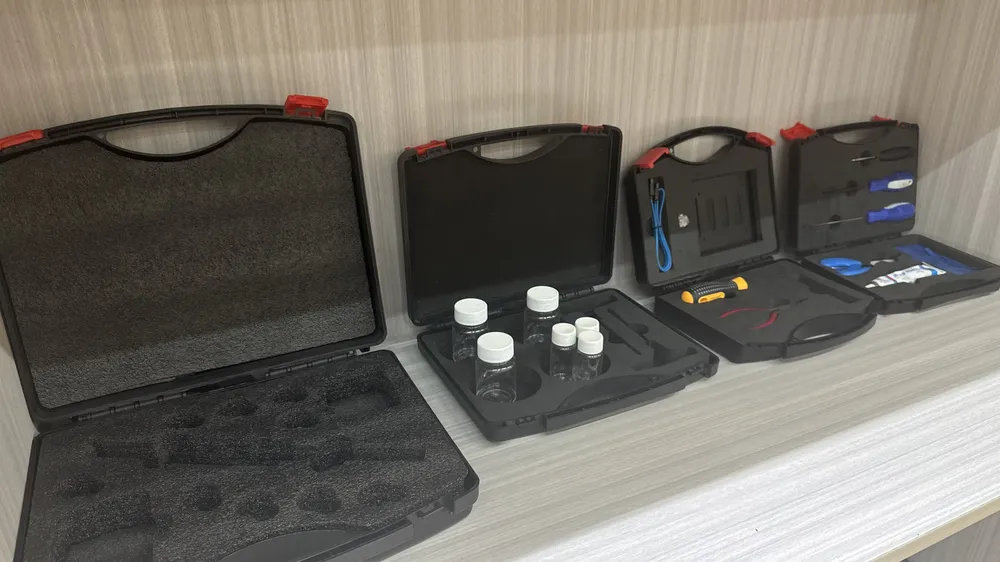 Display hall of protective cases