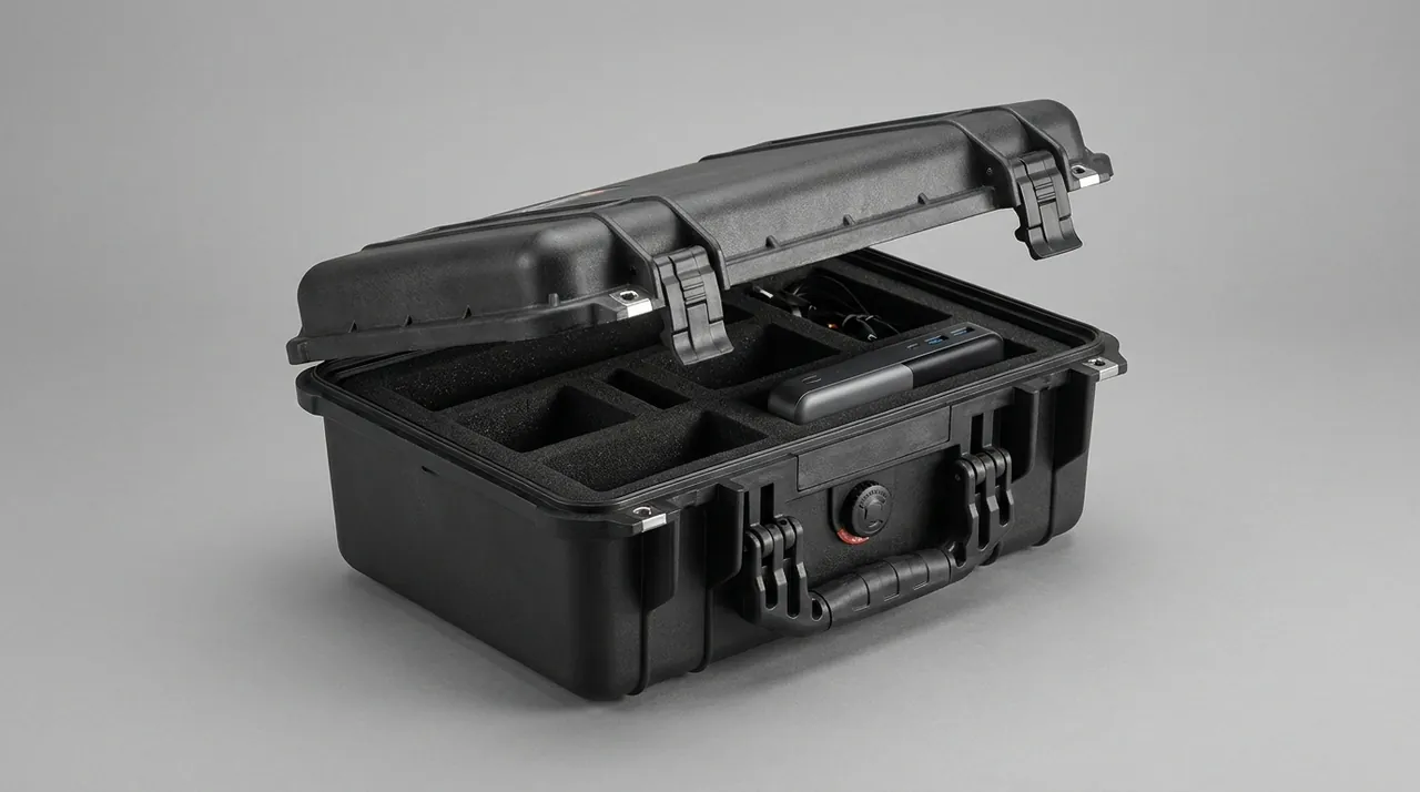 energy storage modules and harnesses arranged in cushioning compartments