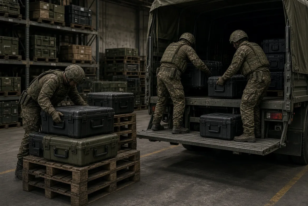 Custom military case used in the Lightweight Material Selection and Shell Weight-Reduction Design stage for border patrol protective case