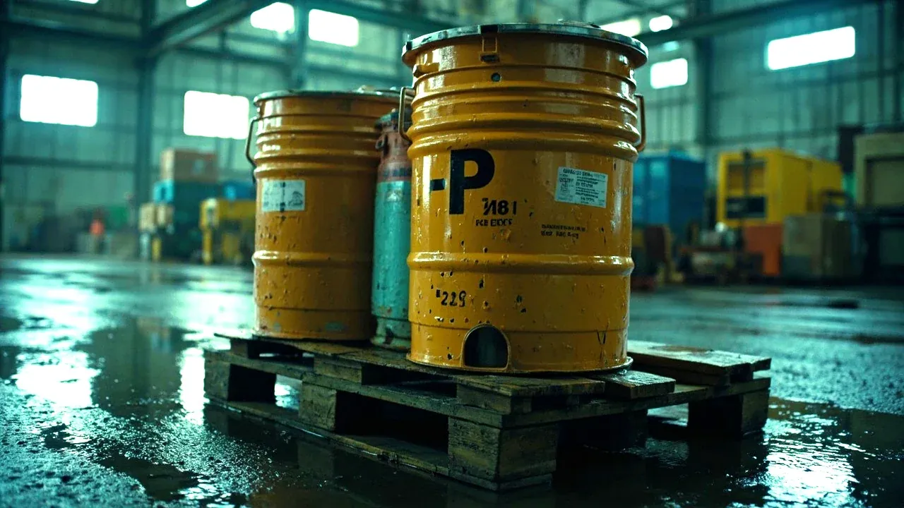 Three containers in the rain, water beading only on the plastic box