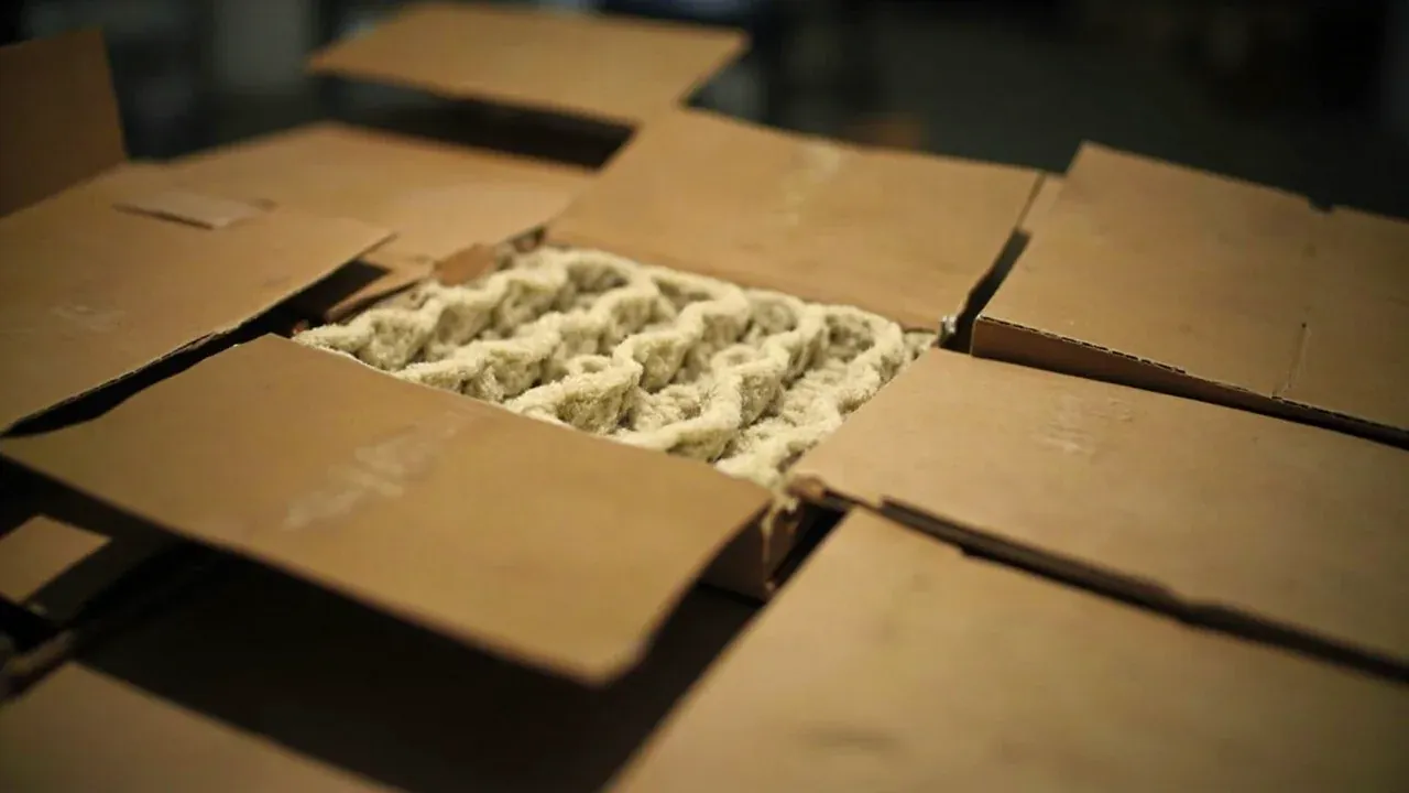 Internal cushioning inserts holding cartons square