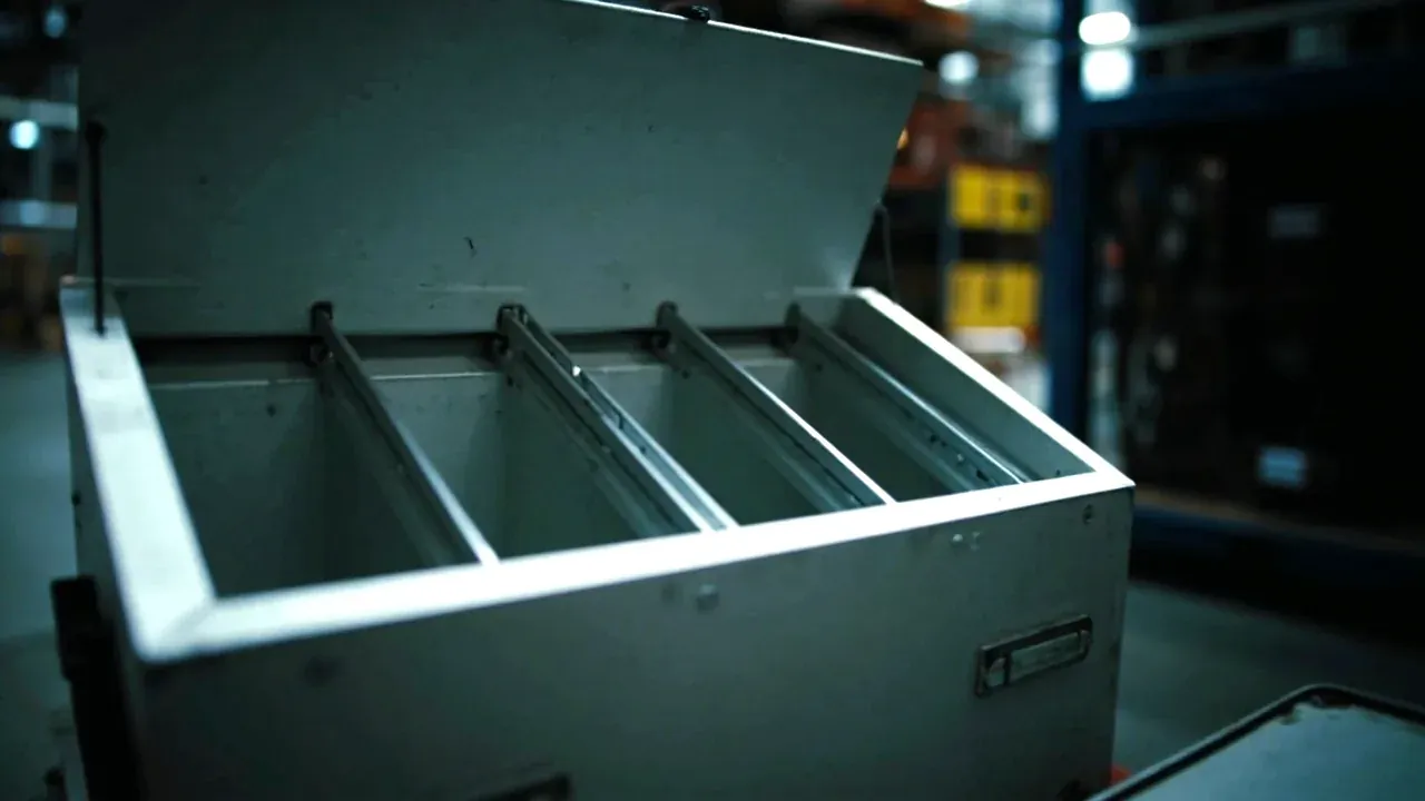 Divider set and a shallow pocket in the lid