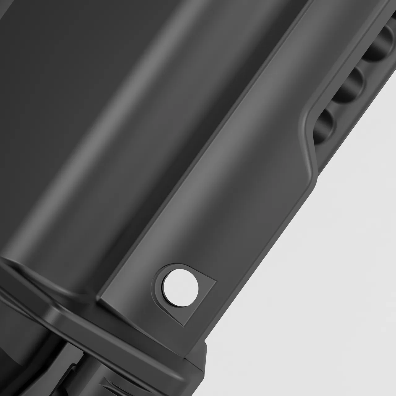 Shaped glass leaning on an A-frame separated by flexible padding and spacers