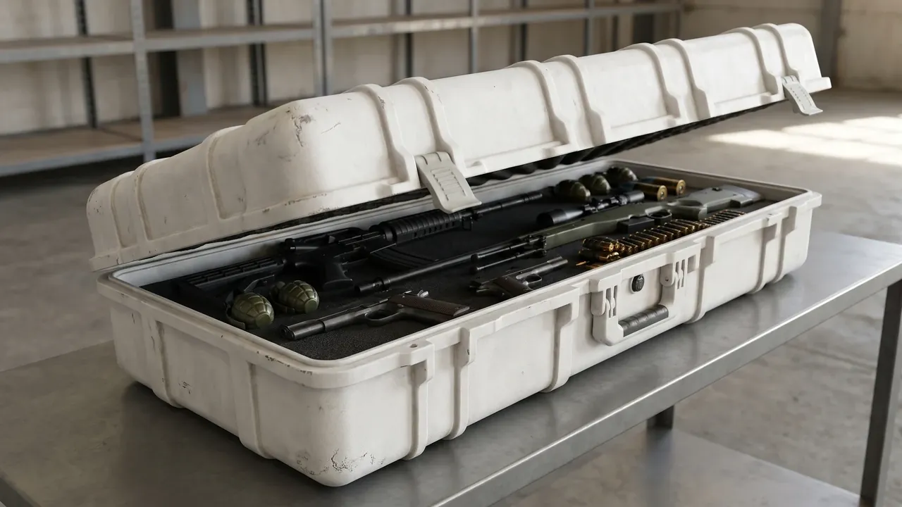 Custom bullet storage case used in the Cushioning, Stacking and Palletisation stage for ammunition storage box