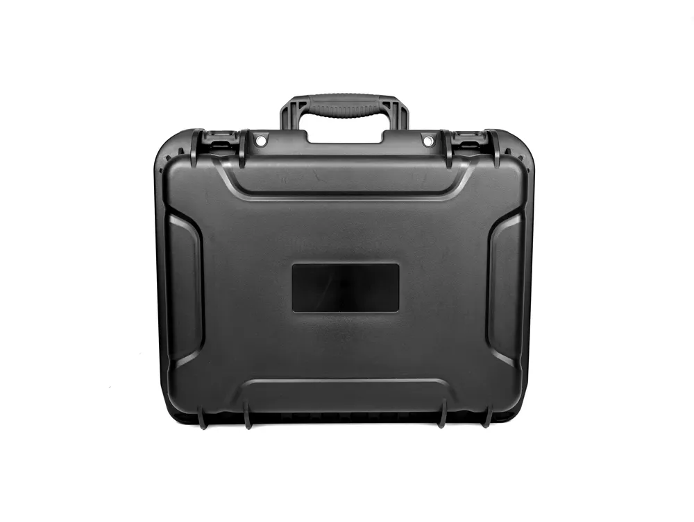 Mid-size hard case with lid organizer and foam interior