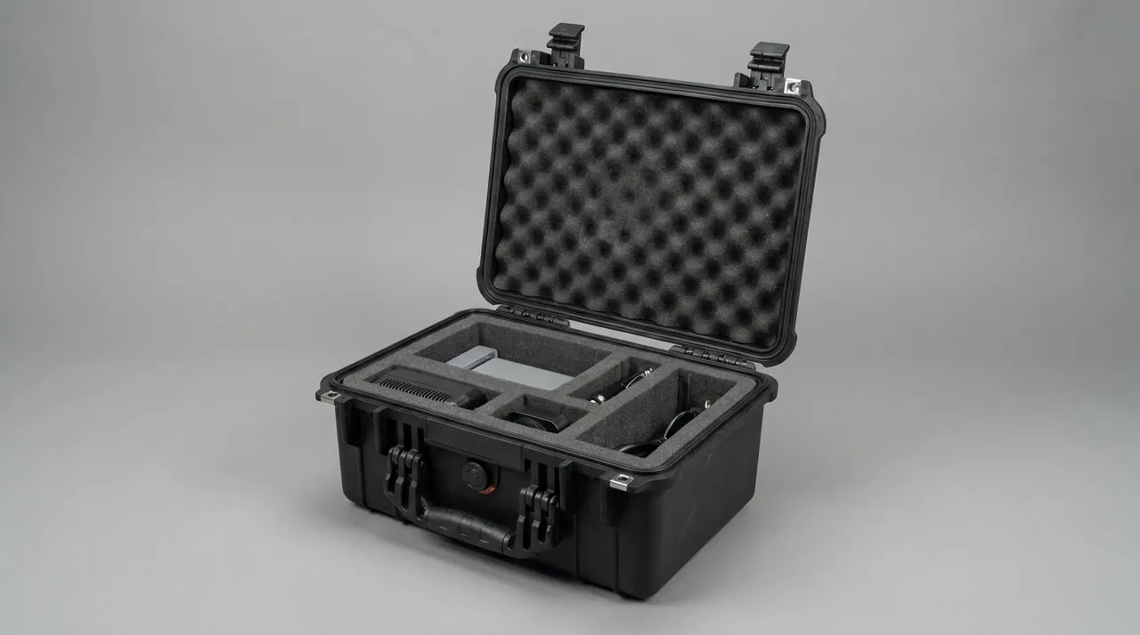 Custom protective case for Ceramic & Tile Machinery Parts: hard shell with latches and handle