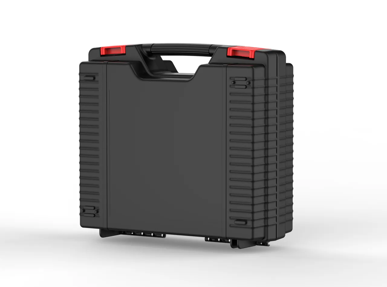 Ceremonial equipment sets partitioned by person with removable insignia trays that can be counted through transparent windows