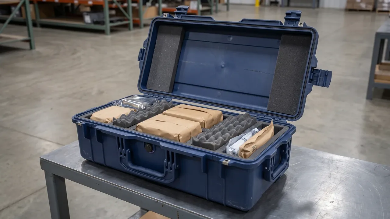 Custom instrument protective case used in the 1. What Is Sandwich Construction stage for composite material case