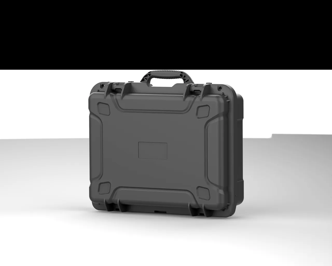 Heavy and precision parts in vertical zones separated by a load-bearing rigid divider, with a valve group fitted with an overall cover and plugged ports