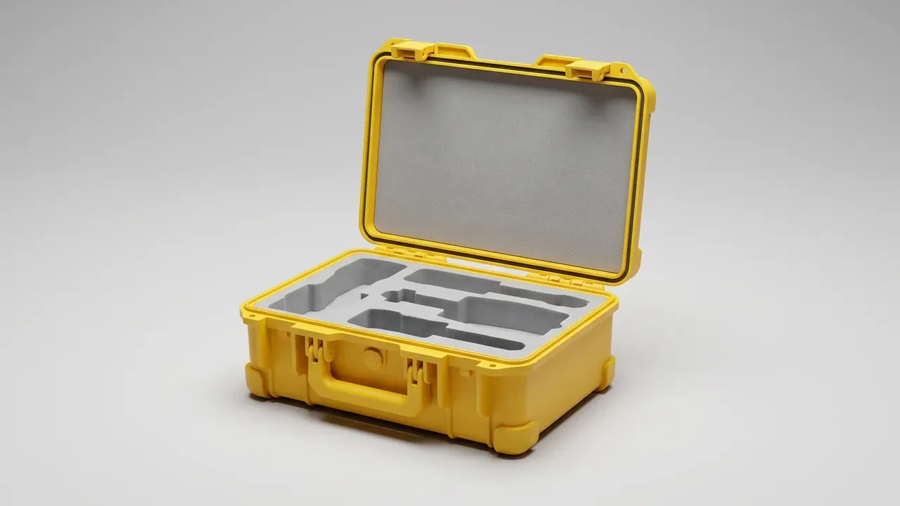 Electrician plastic tool case: 23 tools, 3.2 kg, six layers