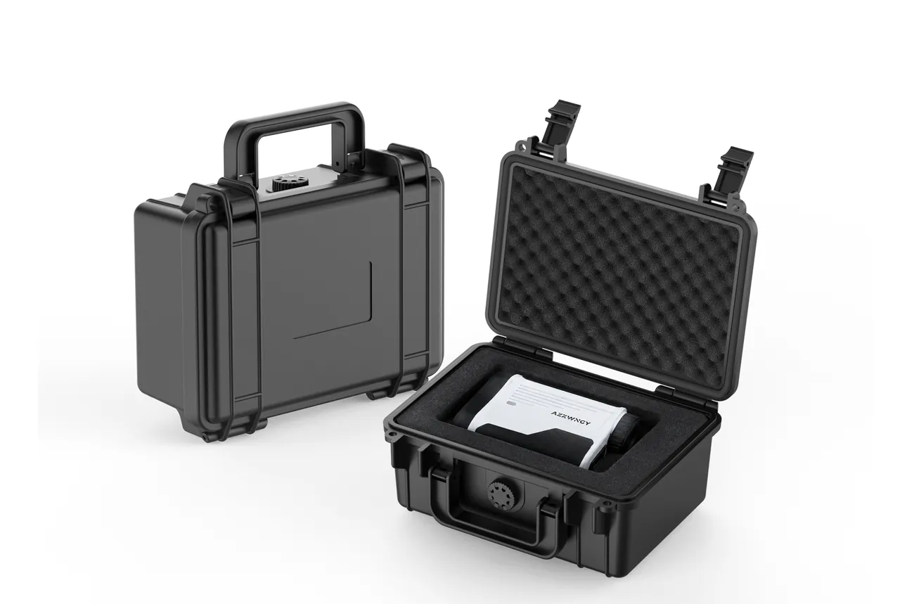 Door-operator guide rail in a long case with multi-point supports and soft facings
