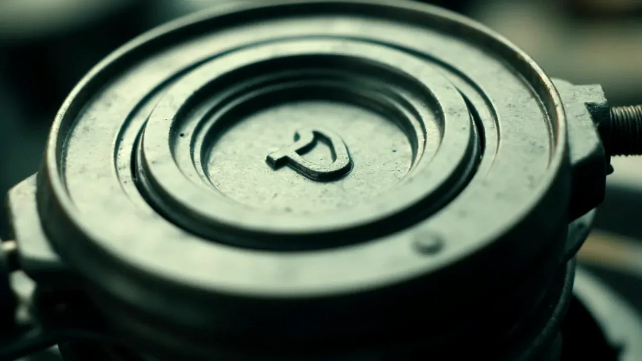 Close-up of the lid gasket and seal witness mark