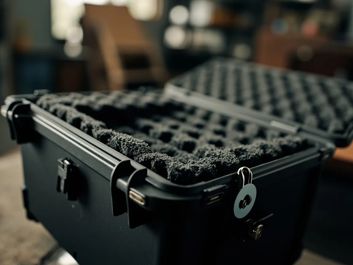 Lockable Structure, Foam Liner and Drop Testing - real application scene