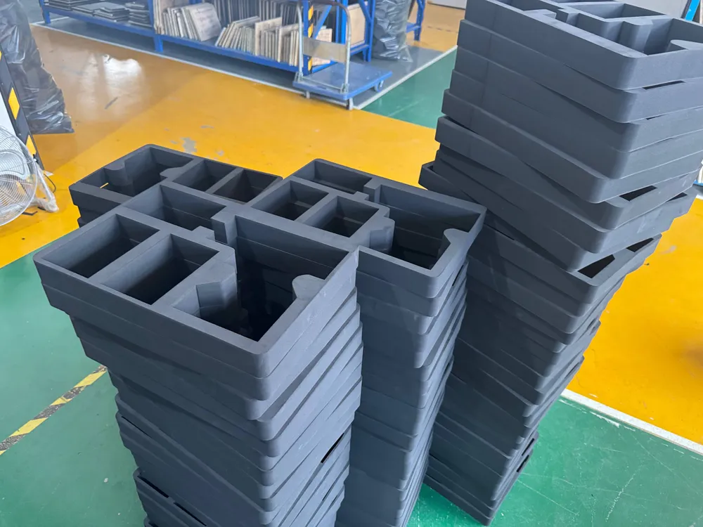 Protective foam padding materials for case interiors
