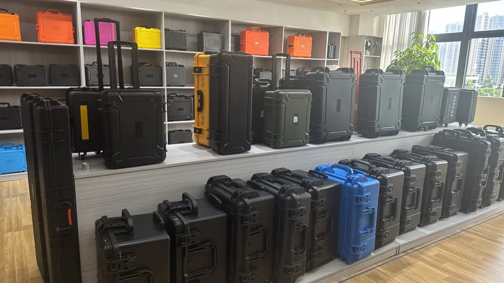 Display hall of protective cases