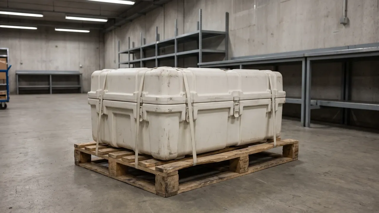 Custom grenade transport case used in the Moulding the Profiled Cavity: From 3D Scan to Cavity Layout stage for irregular-body transport case