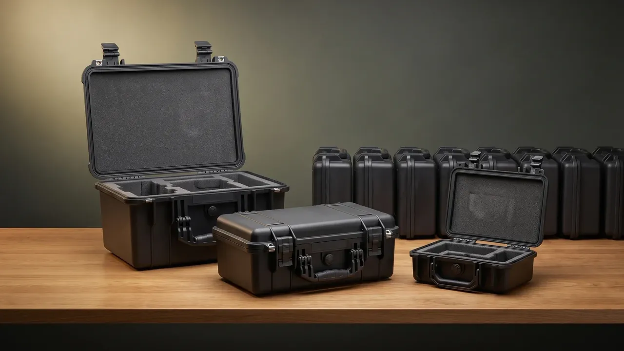 Cases in different sizes and layouts
