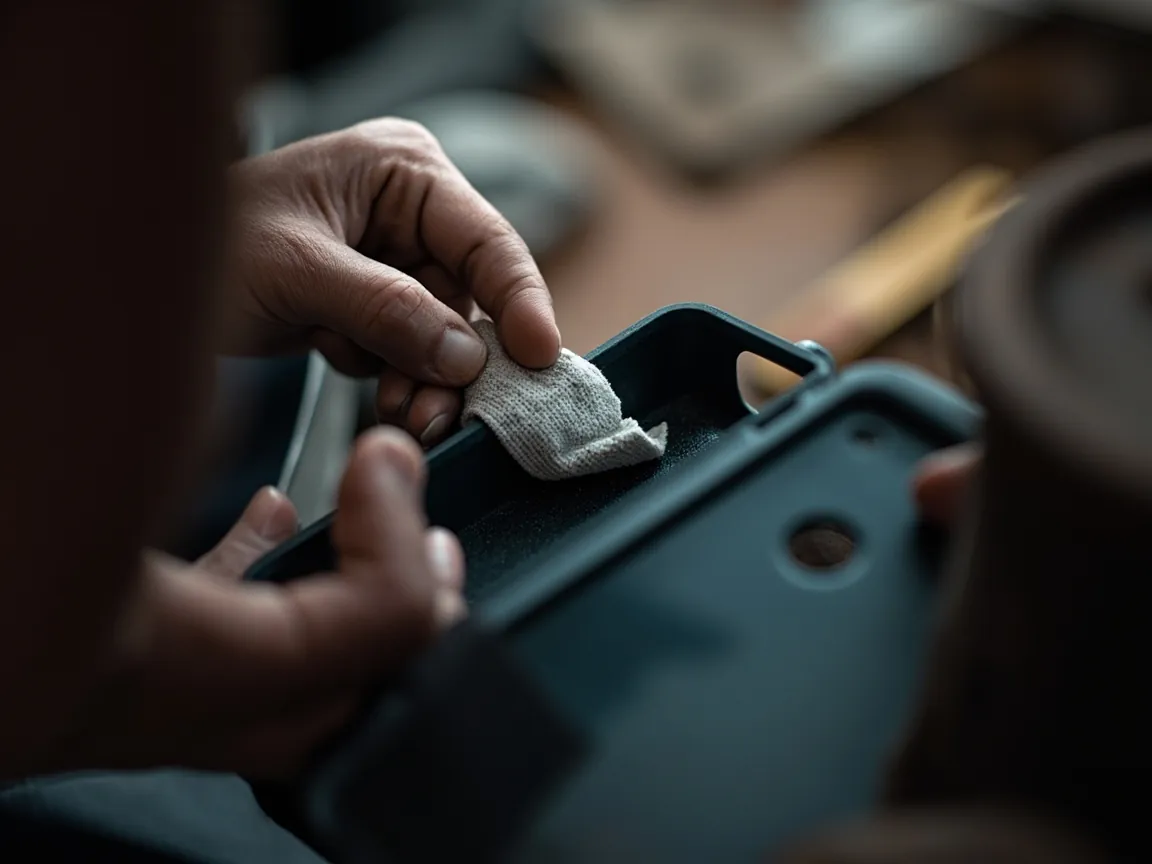 How to Clean and Maintain a Protective Case: Cleaning Taboos by Material - real application scene