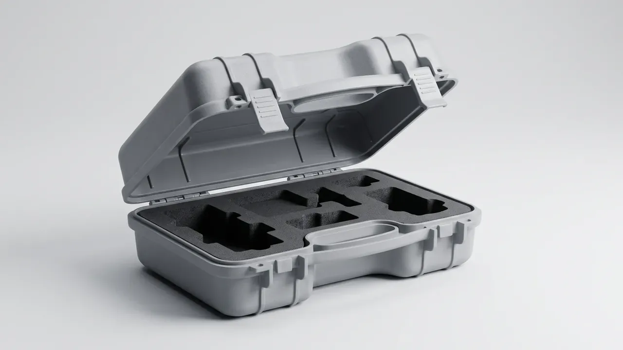 Industrial Grade Plastic Tool Box: 1.5 m Drops, Four Boxes High