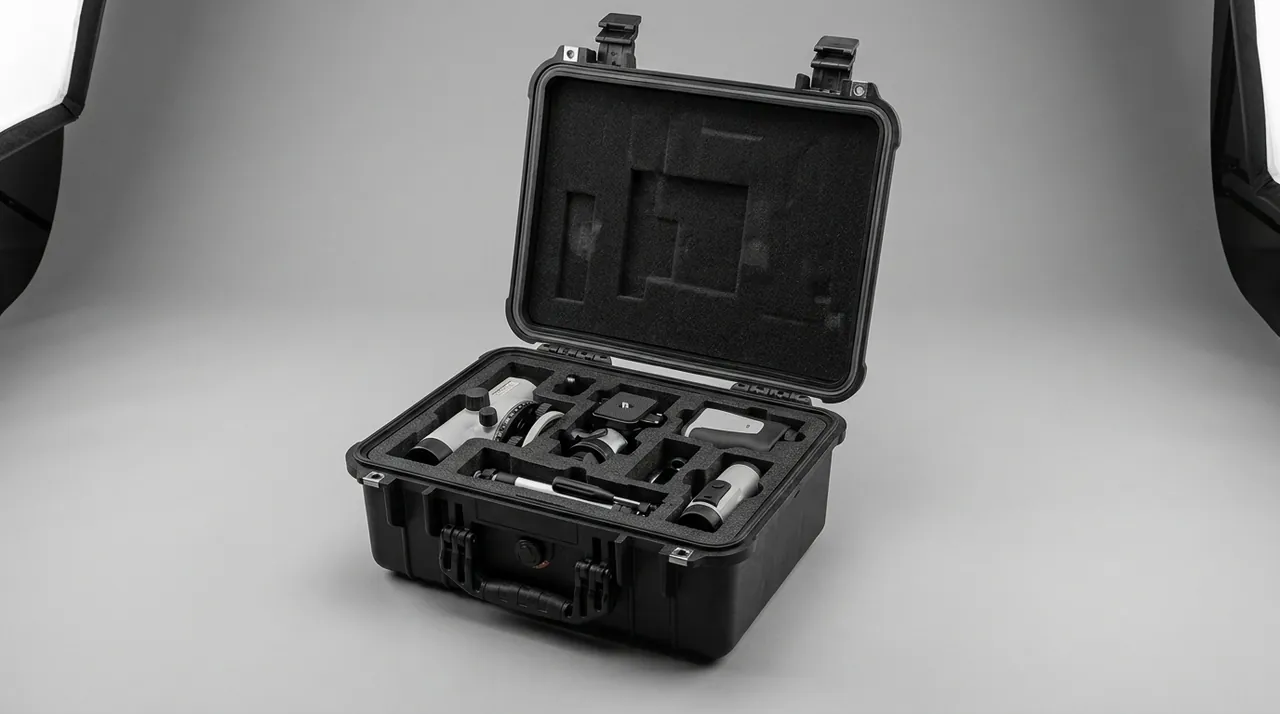 IT carry case multi-device compartment layout and cushioning