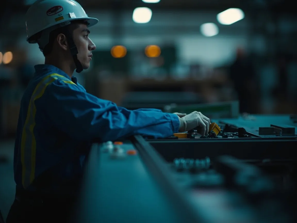 On-site operator placing the IT operations toolkit and locking the transport case
