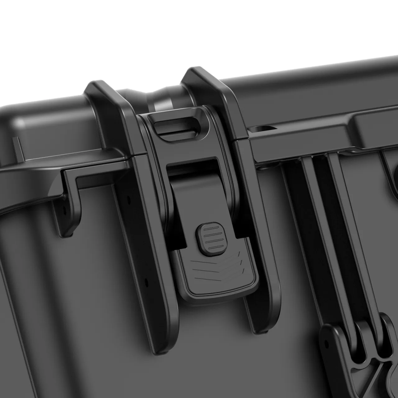 Vibration-isolated, sealed tool-setter case interior after packing with desiccant fitted