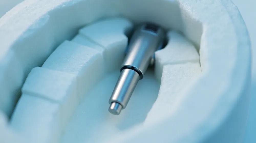 Instrument in a precision foam cavity with cable channels