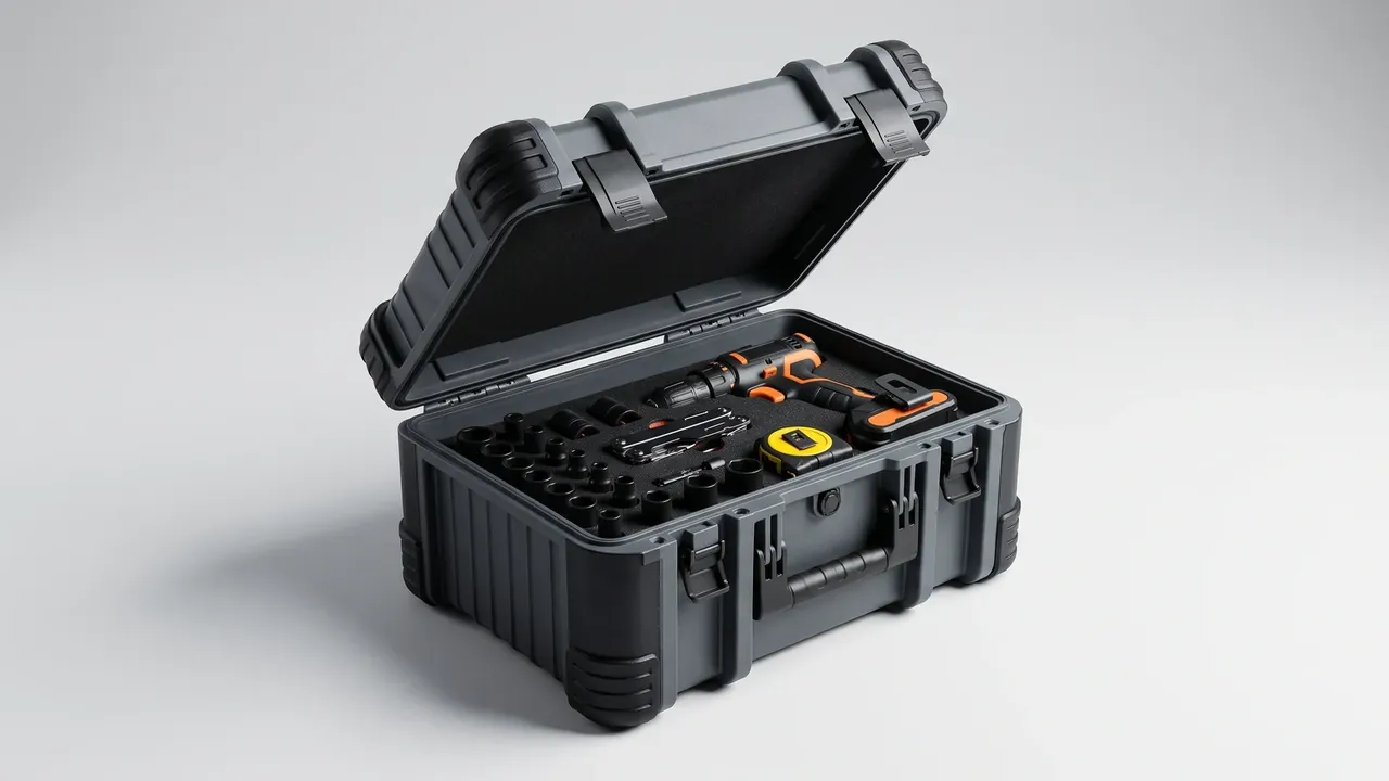 Custom aluminum tool case used in the Stacking Load, Lifting and Forklift Interfaces stage for metal ammunition container