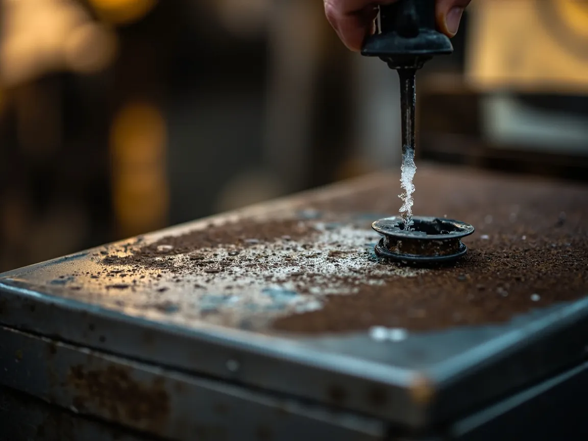 Rust on a Metal Toolbox: How to Remove It and How to Stop It Coming Back - real application scene