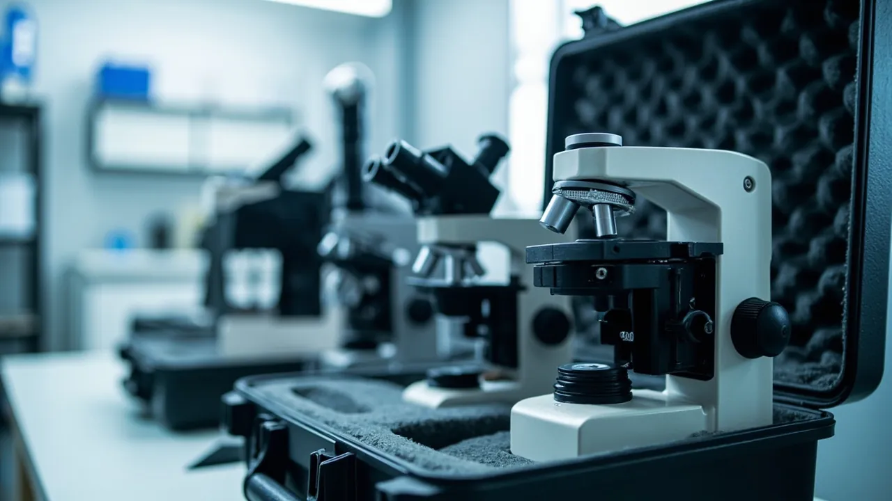 Microscope Cases: Objective Lens & Stage Protection