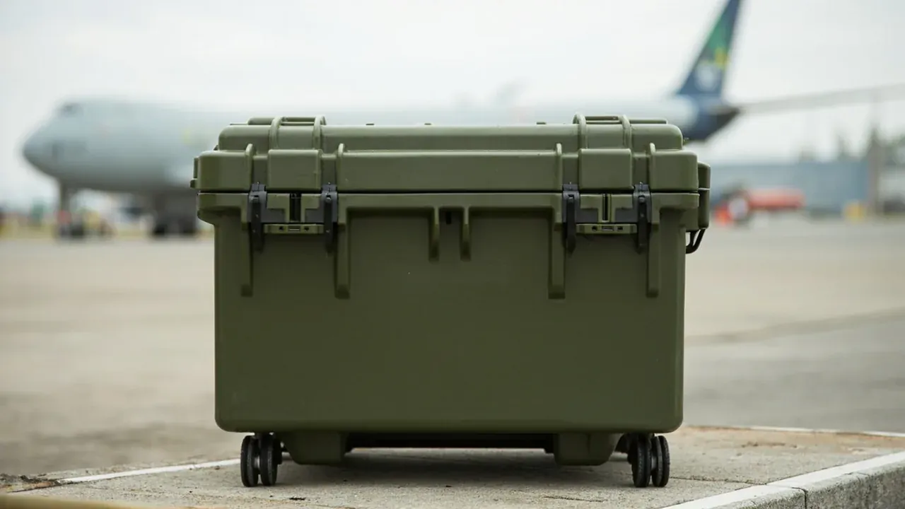 Military Air Transport Case: Compliance and Pressure Equalization