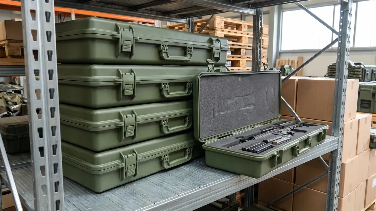 Stacked full-squad configuration on pallets
