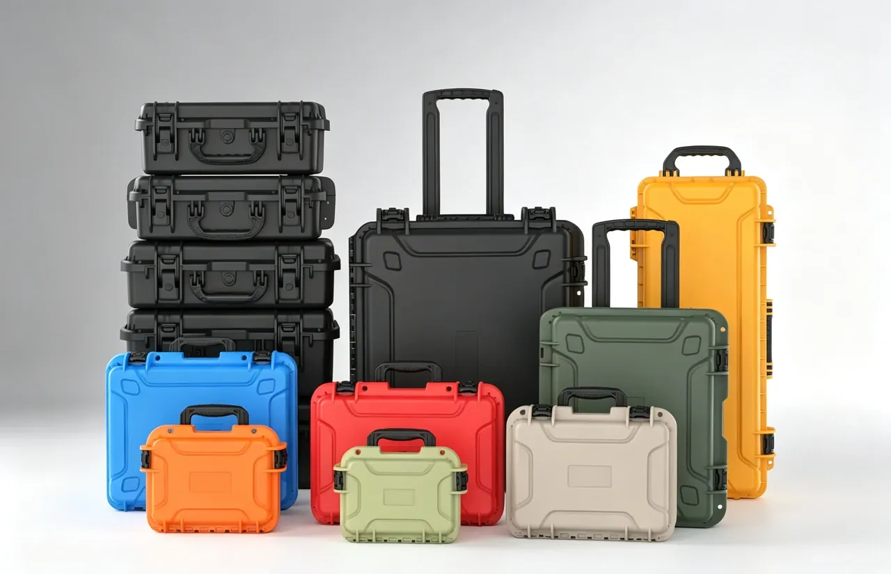 Rigid protective cases in different sizes and finishes