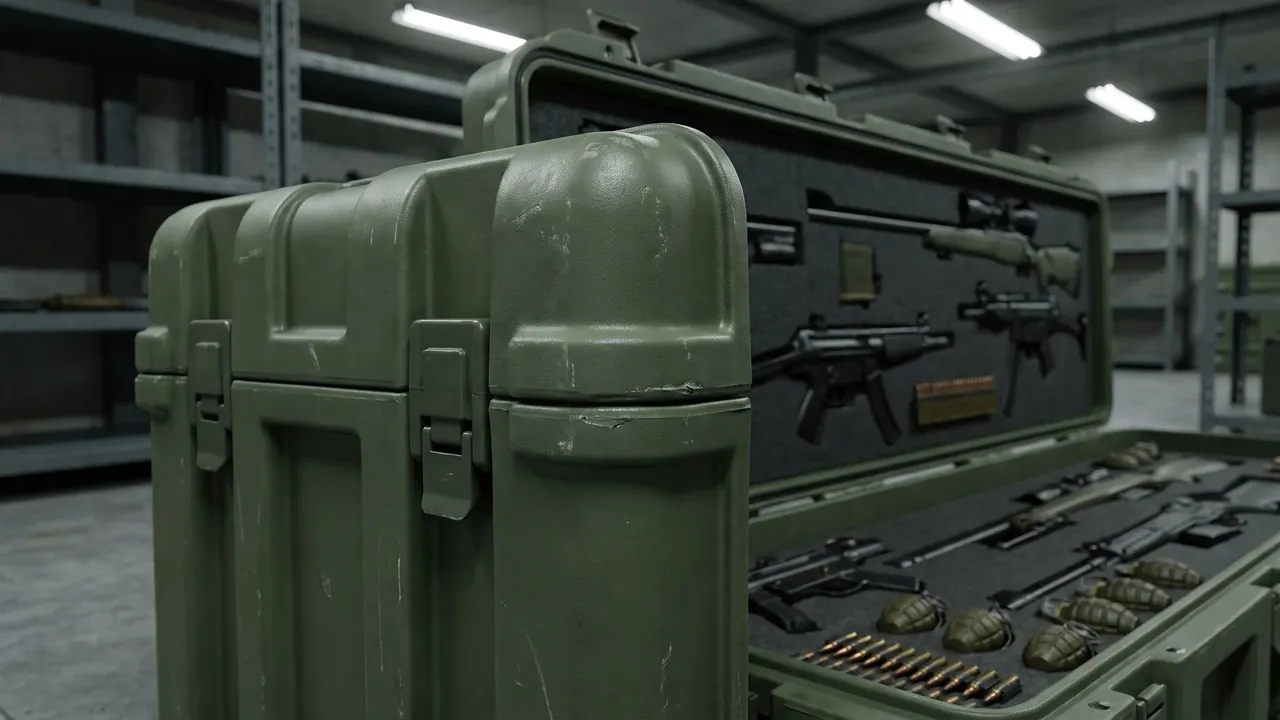 Custom military rotomolded case used in the IP67 Sealing: Gaskets, Pressure Equalization Valves and Whole-Case Tightness stage for military rotomolded case