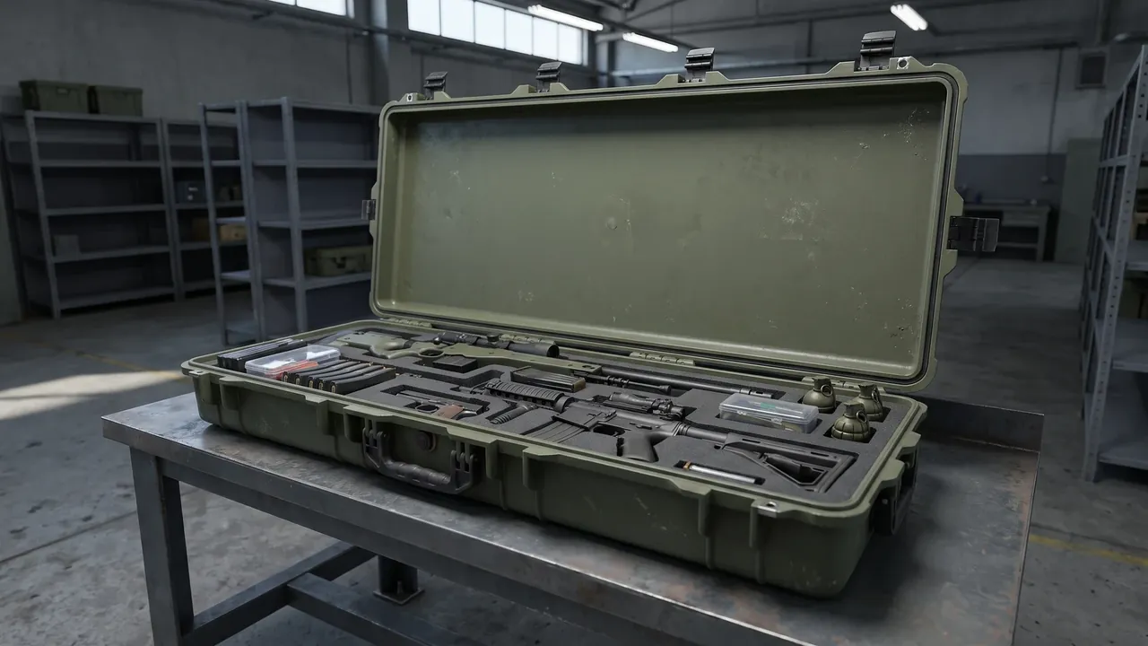 Custom field armory cabinet used in the Drawer Layout: Layering by Frequency, Height, and Load stage for mobile tool cabinet