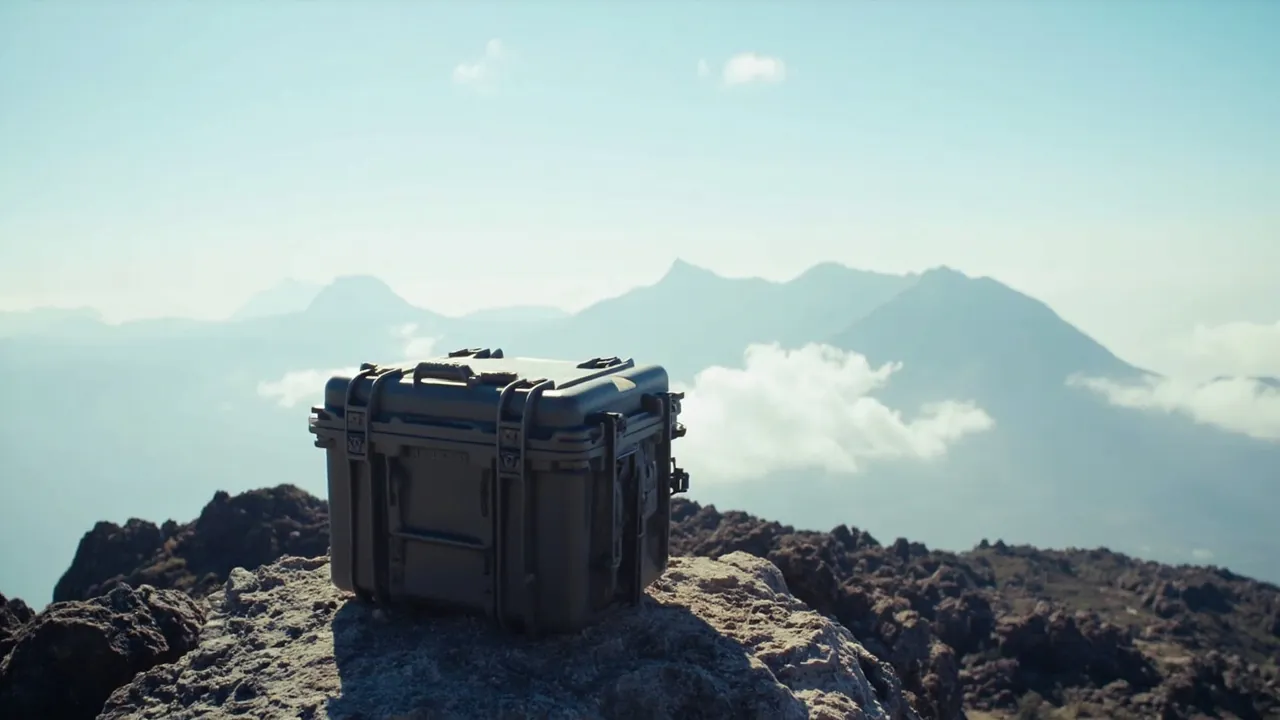 Protective cases on a high altitude plateau