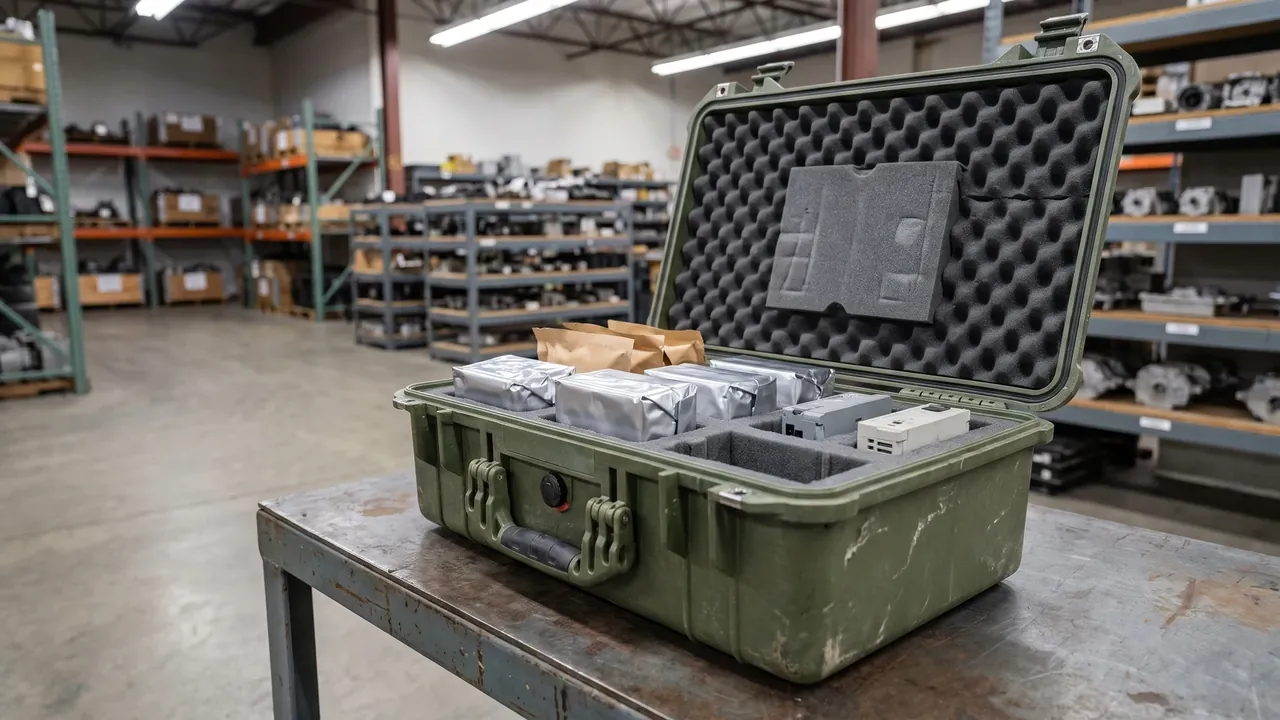 Custom protective case used in the 1. What a Carbon Label Carries stage for packaging carbon label case