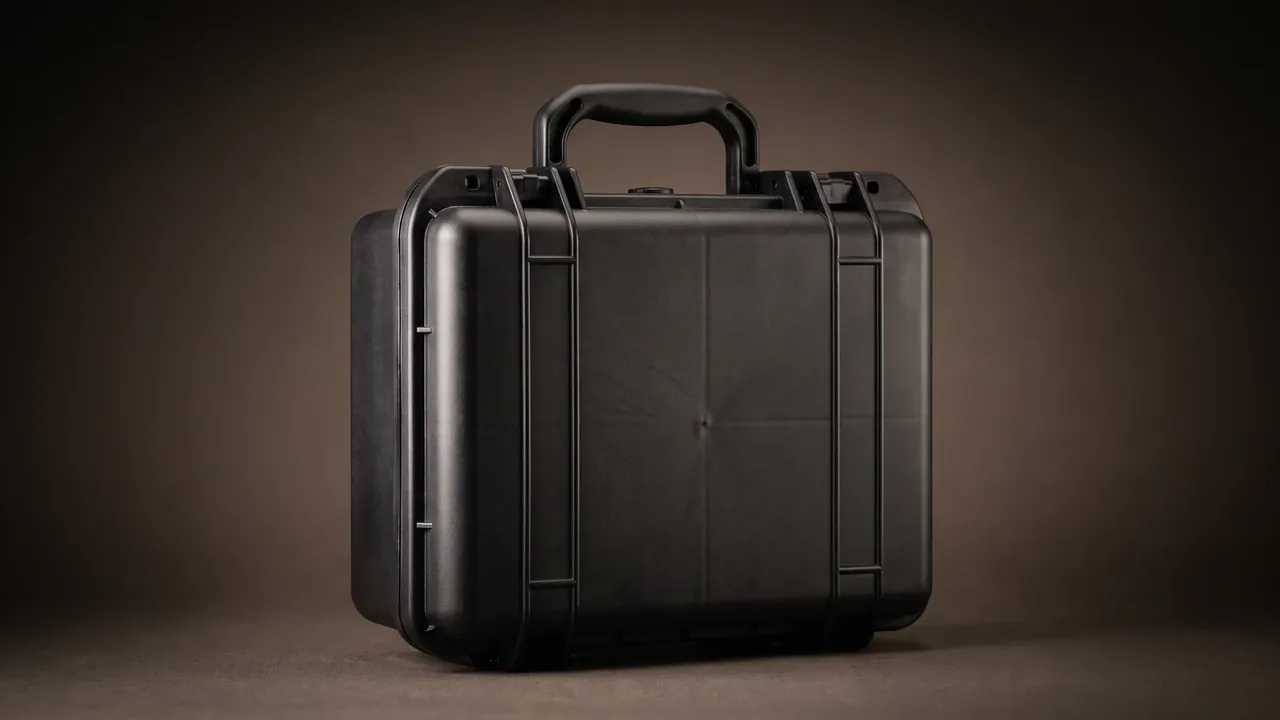 Pistol case shown suspended