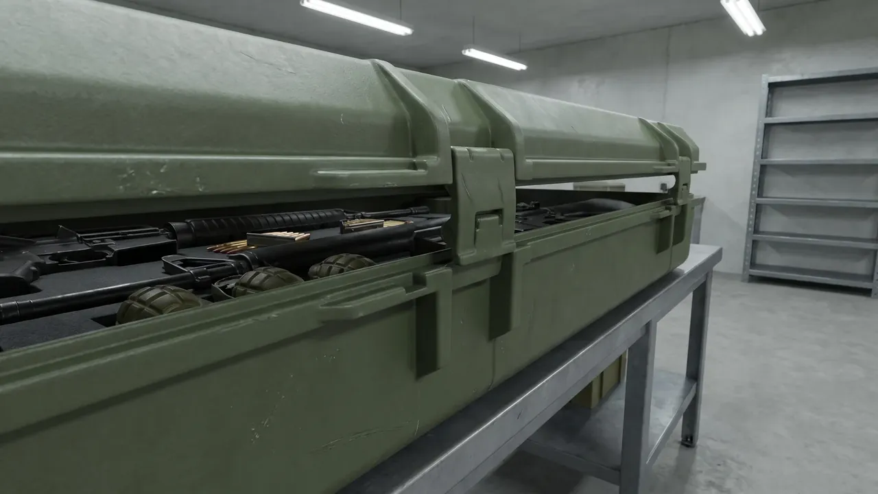 Custom pistol case used in the Carry Design: Handles, Straps, Wheels and Ergonomics stage for handgun storage