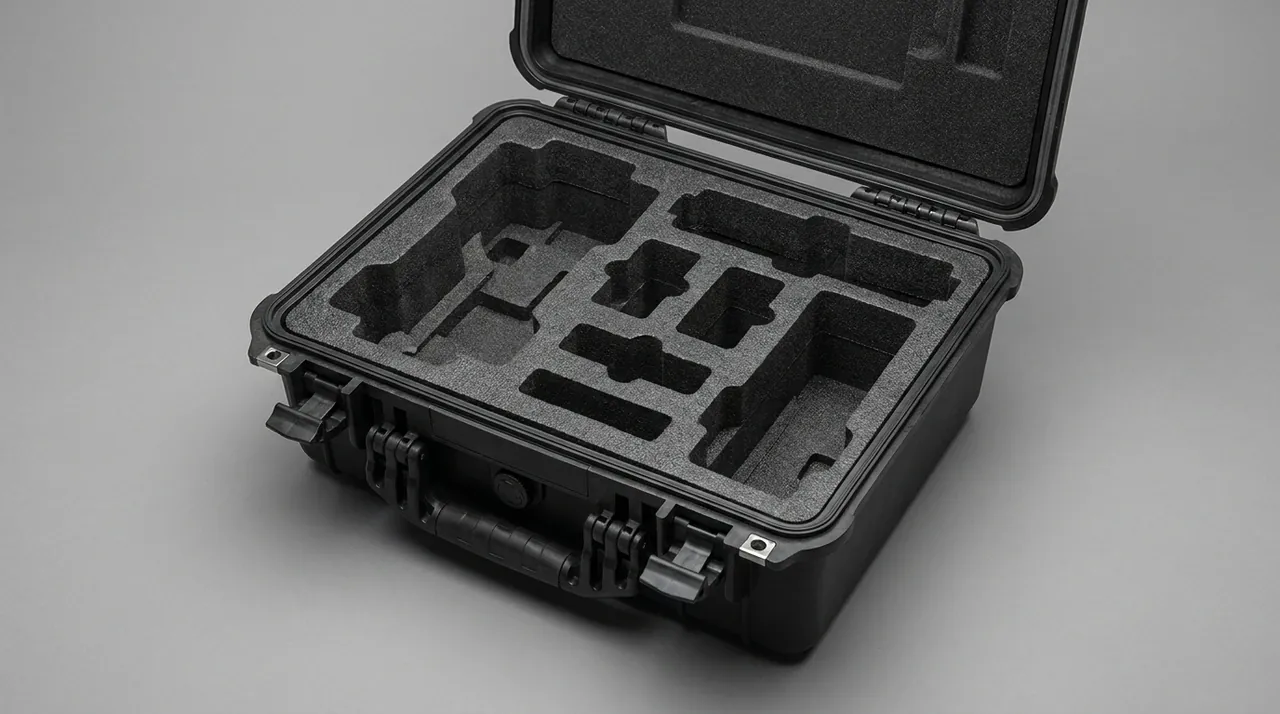 Plastic waterproof box with sealing ring and latch in industrial protection structure