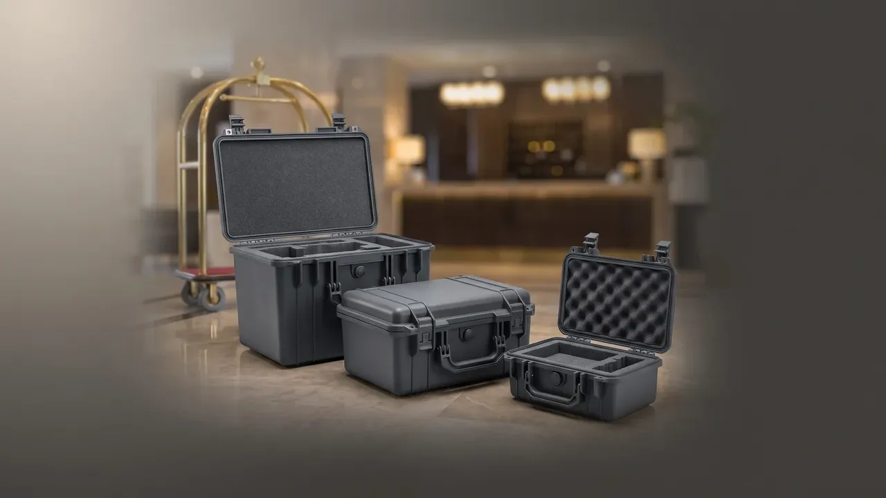 Portable plastic tool storage box: 11 kg load, 4 kg rule