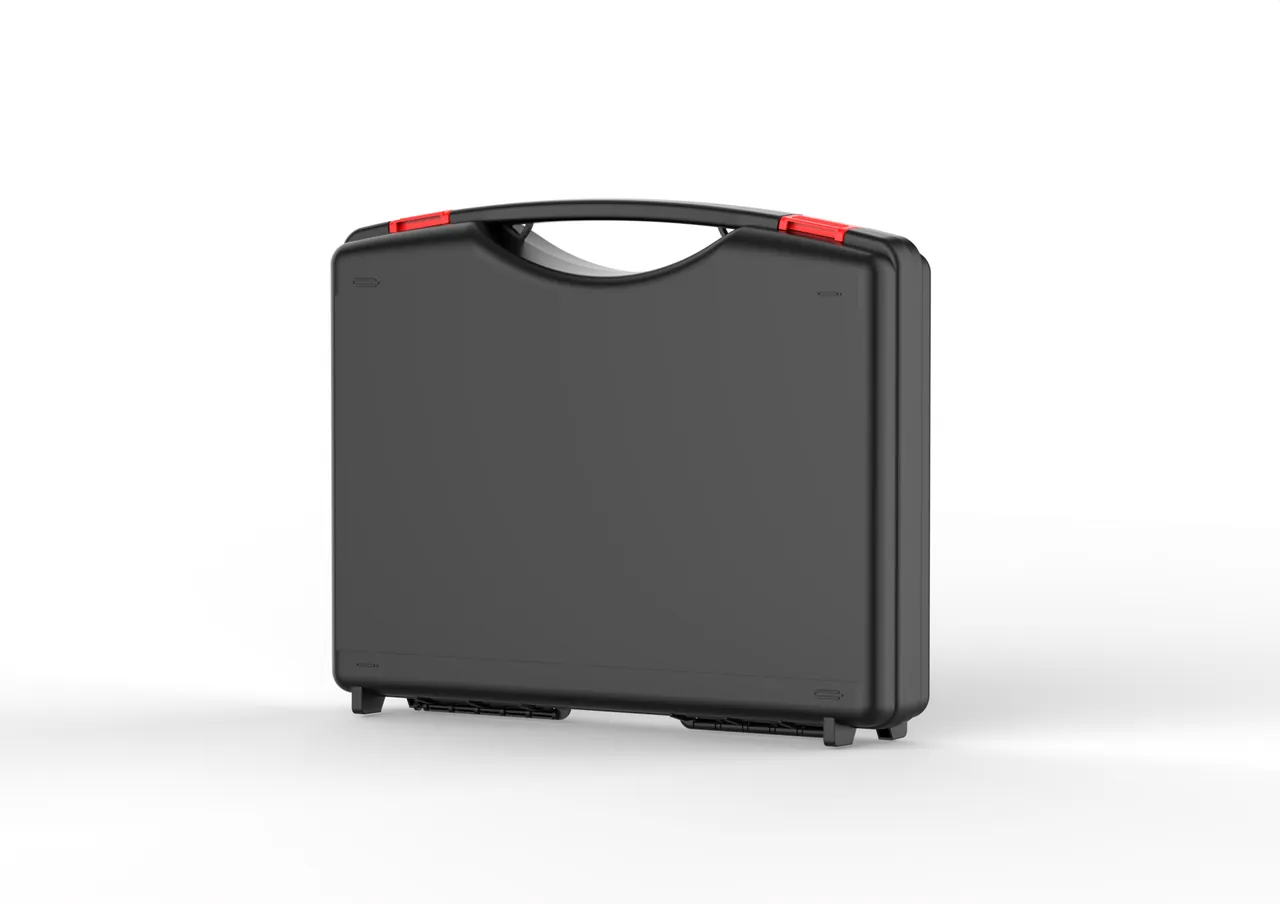Transformer component case under stacking load with deflection measured across the lid