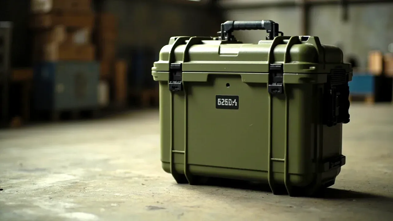 Two cases on a grounded steel rack
