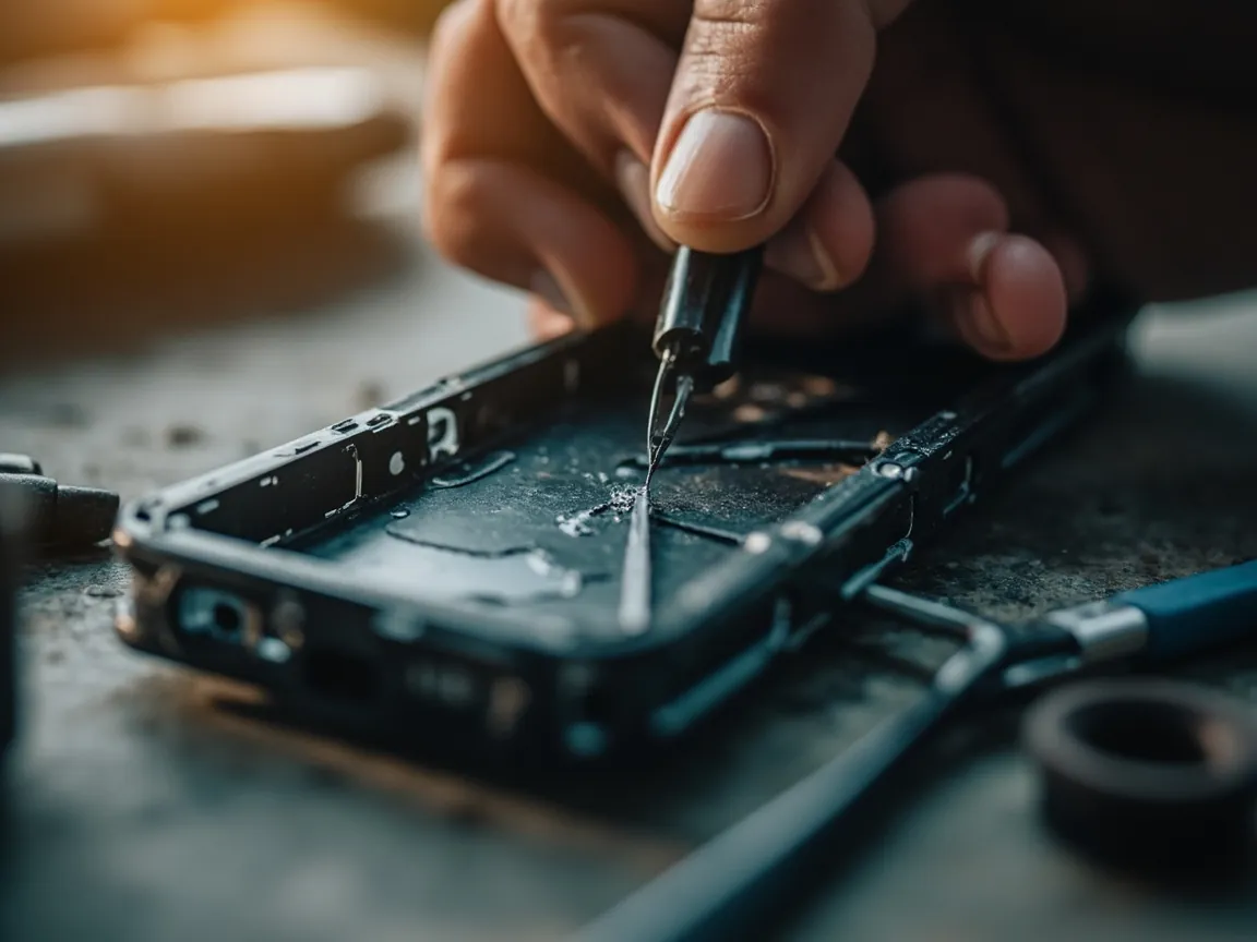 Fixing a Cracked Shell - real application scene