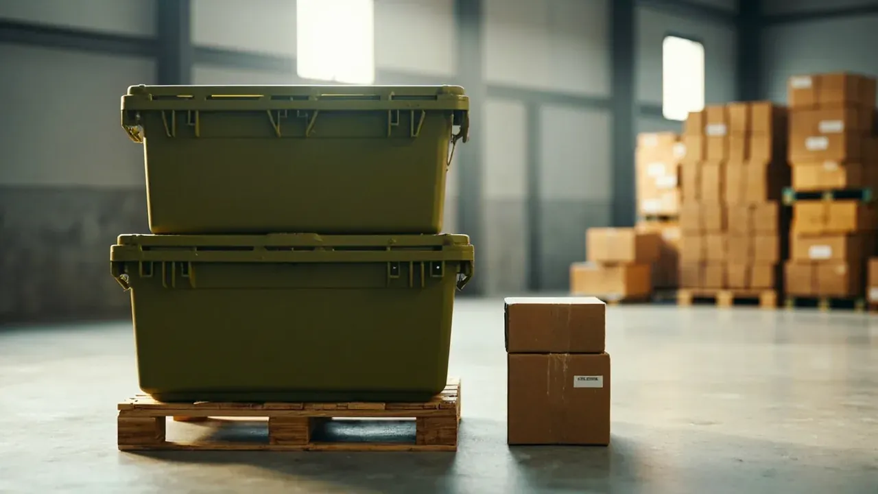 Reusable Shipping and Storage Container vs One-Way Packaging