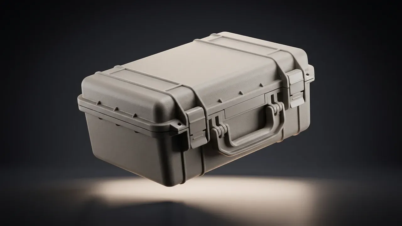 Inspection points on a rotationally molded case