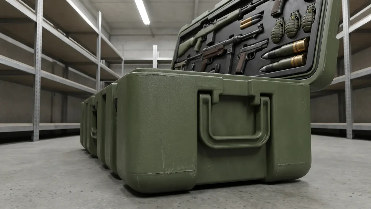 Custom rotomolded transport case used in the Sealing, Pressure-Relief Valves, and Achieving IP67-Class Protection stage for rotomolded transport case