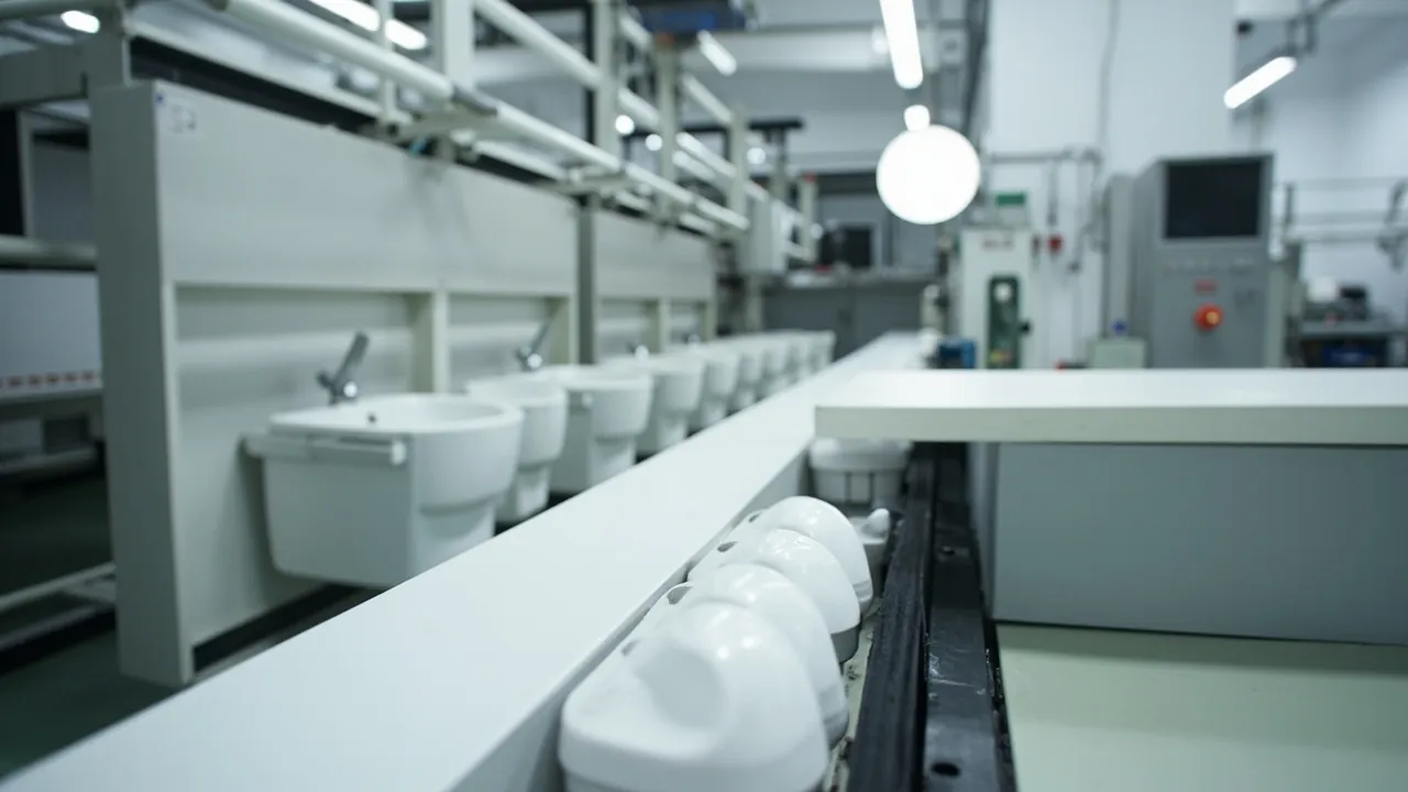 Sanitaryware Equipment Cases: Forming & Glazing Line Protection