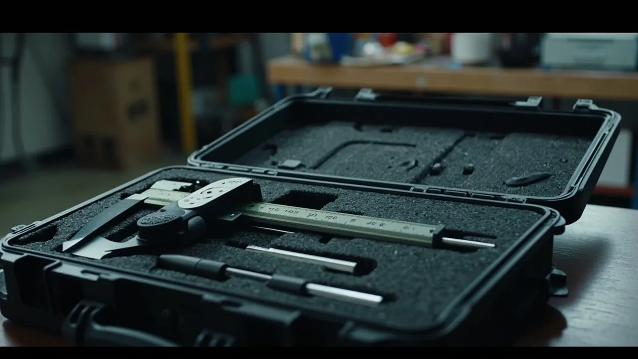 Precision gauges cushioned inside a shockproof case