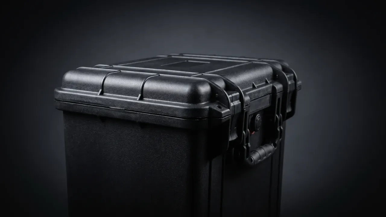 Cases stacked for storage and transport